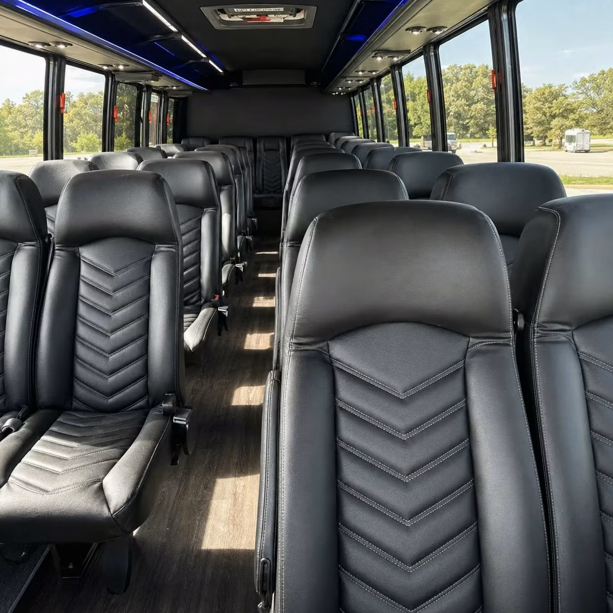 25 passenger minibus interior