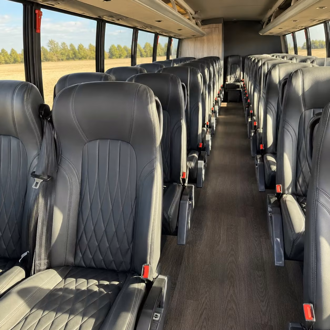 28 passenger minibus interior